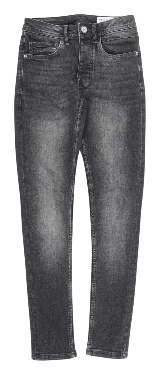 Denim Co. Men's Skinny Grey Denim Jeans W30 L32