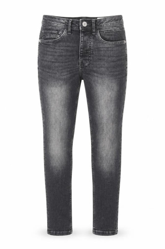 Front view of Denim Co. Men's Skinny Grey Denim Jeans W30 L32