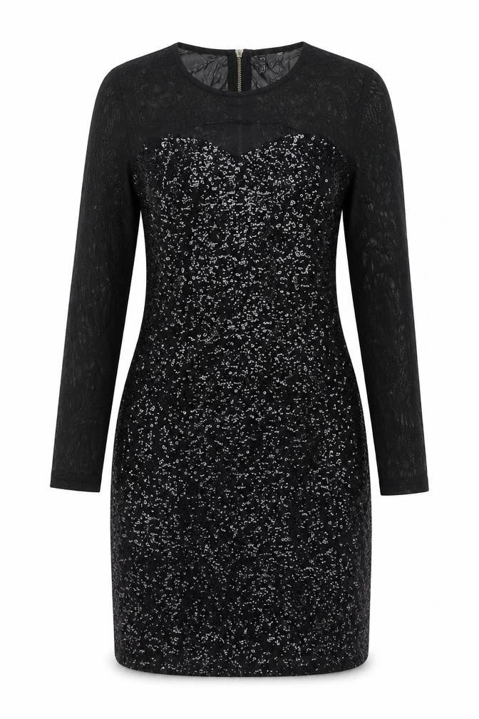 H&M Women's Black Sequin Bodycon Dress Size 8