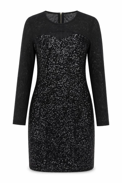 H&M Women's Black Sequin Bodycon Dress Size 8