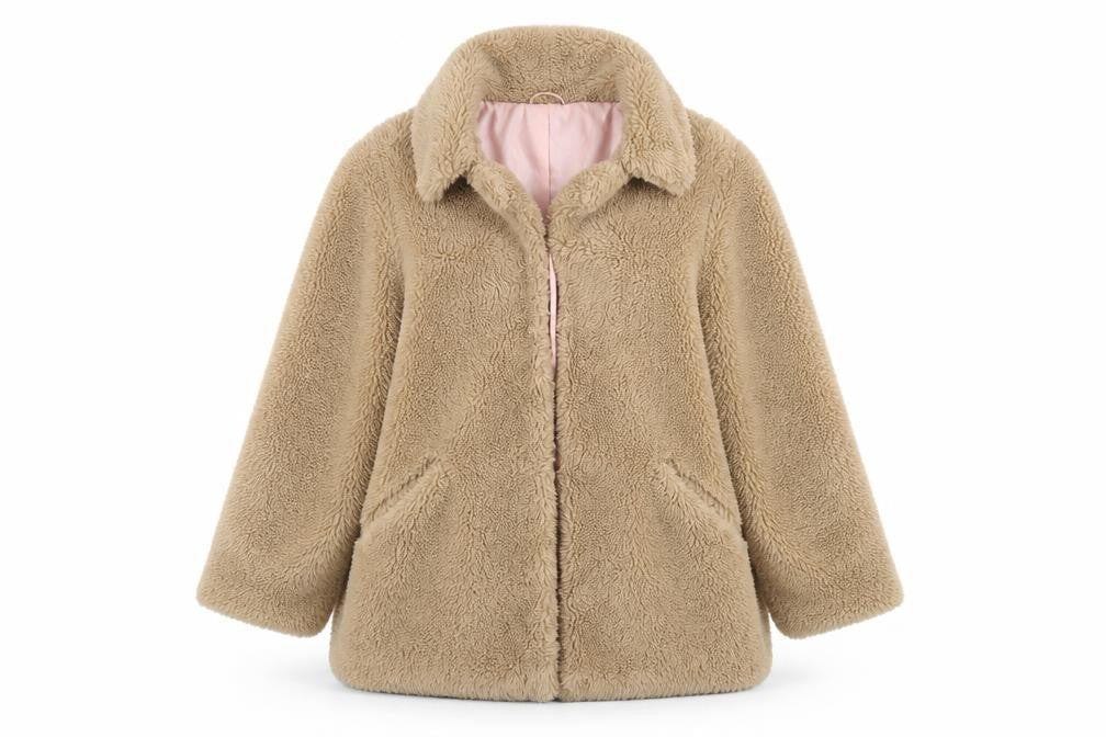 Womens UK Size 14 Topshop Beige Puffer Jacket