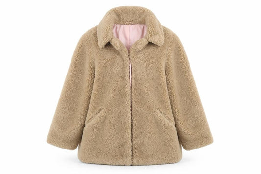 Womens UK Size 14 Topshop Beige Puffer Jacket