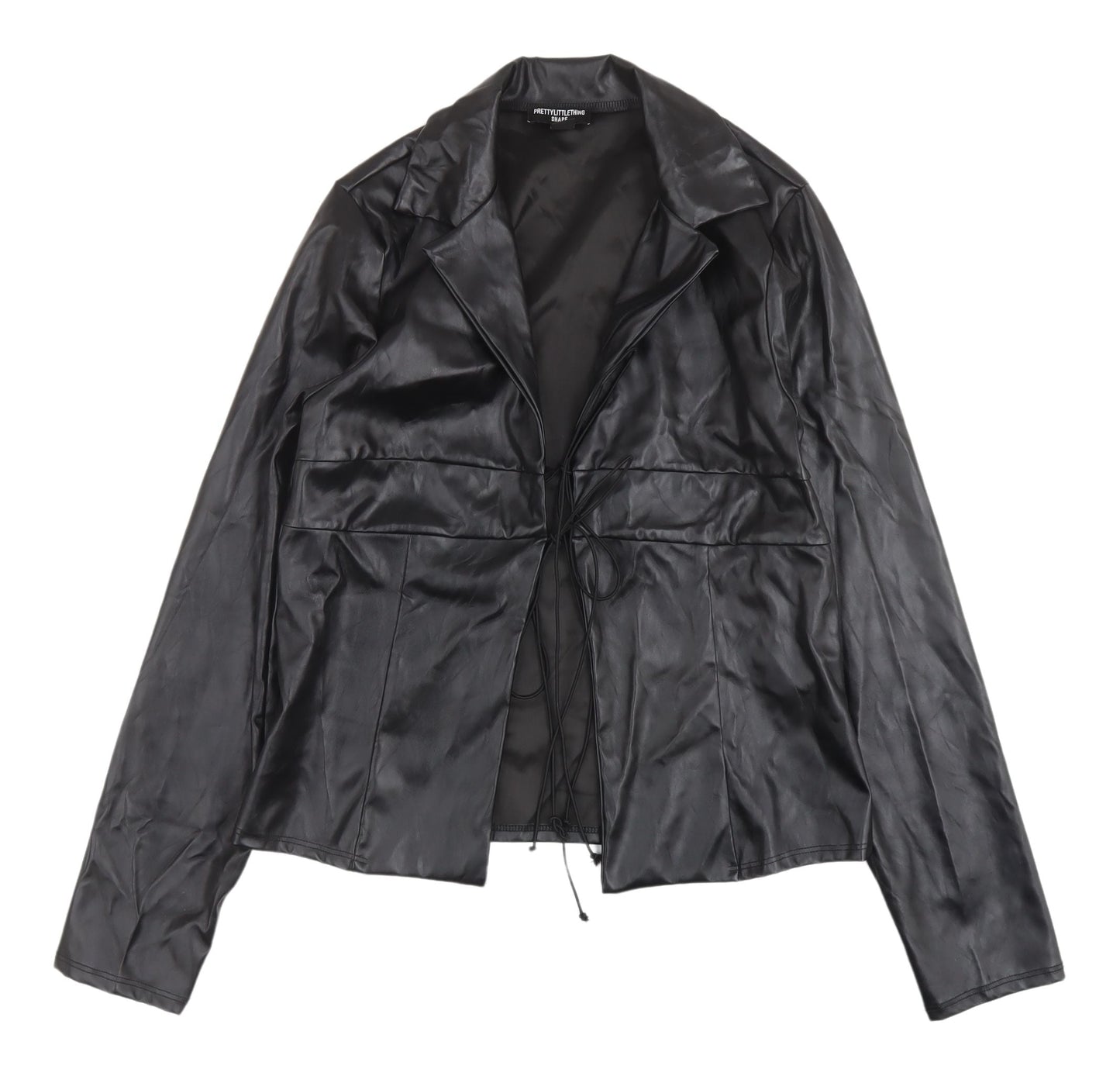 Womens UK Size 12 PRETTYLITTLETHING Black Basic Jacket