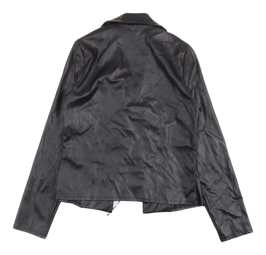 Womens UK Size 12 PRETTYLITTLETHING Black Basic Jacket
