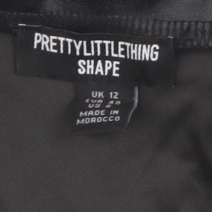 Womens UK Size 12 PRETTYLITTLETHING Black Basic Jacket