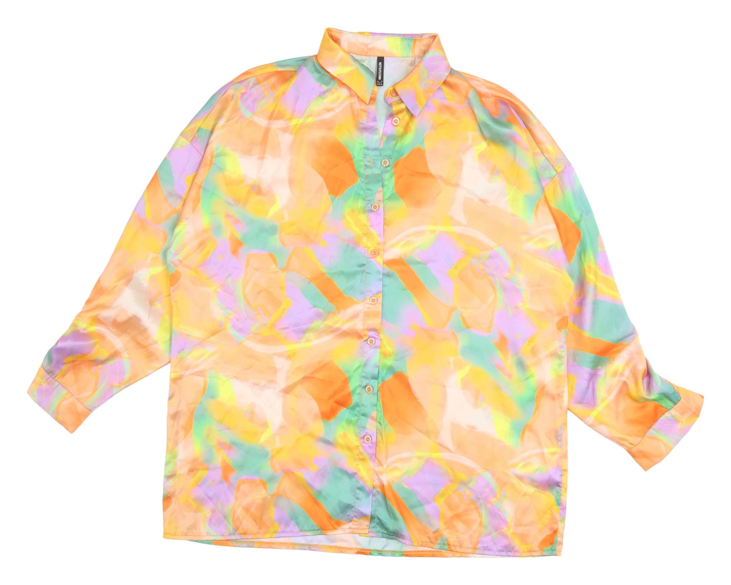 Womens UK Size 12 PRETTYLITTLETHING Multicoloured Kimono Blouse