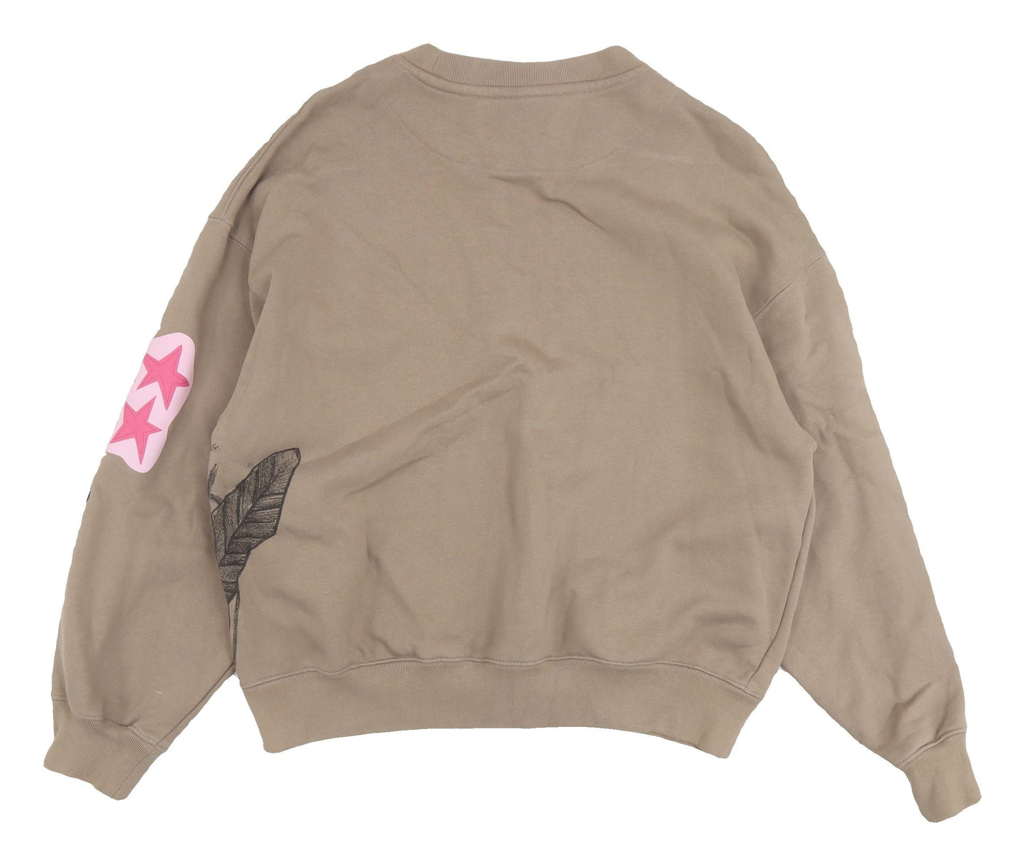 H&M Unisex Adults Brown Graphic Print Sweatshirt Size 12