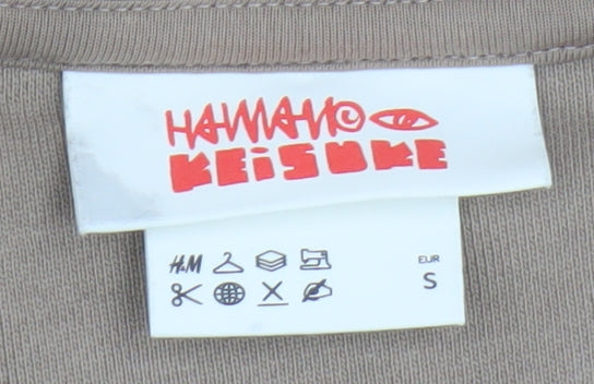 H&M Unisex Adults Brown Graphic Print Sweatshirt Size 12