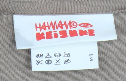 H&M Unisex Adults Brown Graphic Print Sweatshirt Size 12