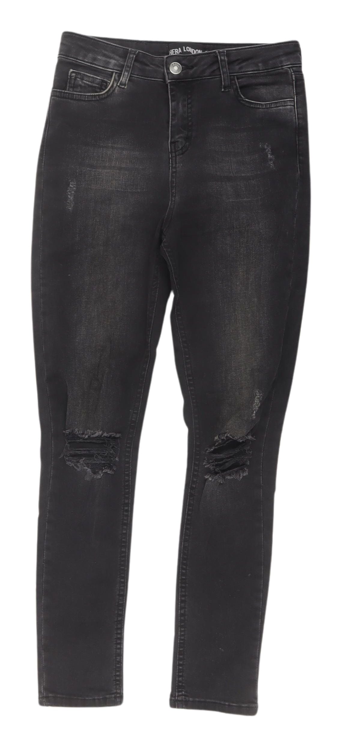 Womens UK Size 26 Hera London Slim Fit Skinny Black Jeans