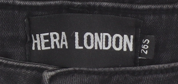 Womens UK Size 26 Hera London Slim Fit Skinny Black Jeans