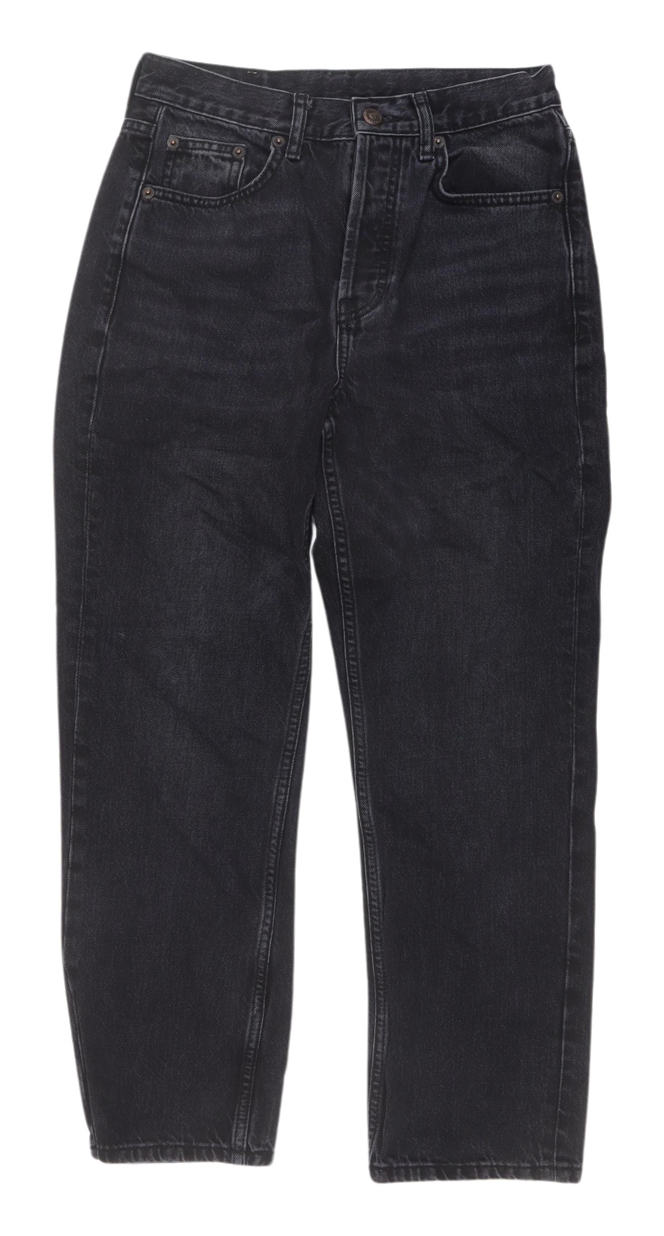 Topshop Women's Black Straight Jeans Size 6