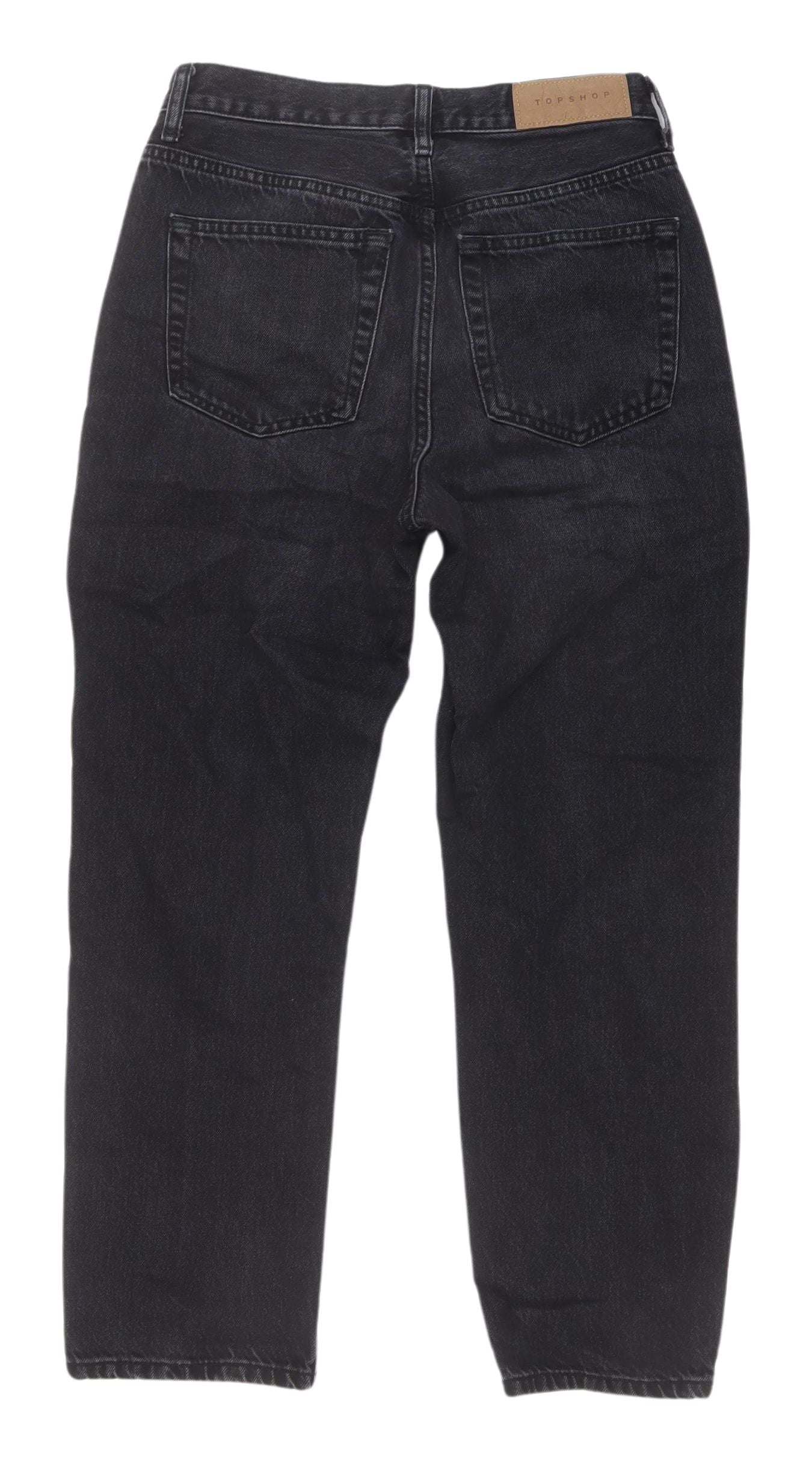 Topshop Women's Black Straight Jeans Size 6