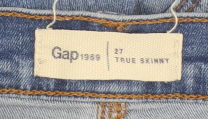 Gap Women's Blue Skinny Jeans - Size 27