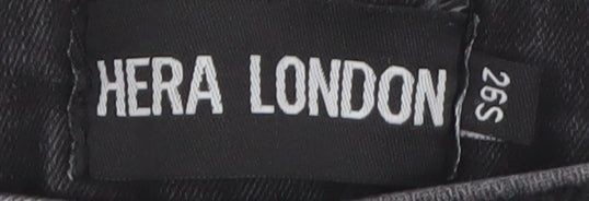 Womens UK Size 2XS Hera London Slim Fit Skinny Black Jeans