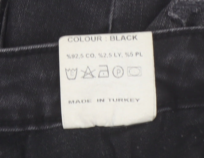 Womens UK Size 2XS Hera London Slim Fit Skinny Black Jeans