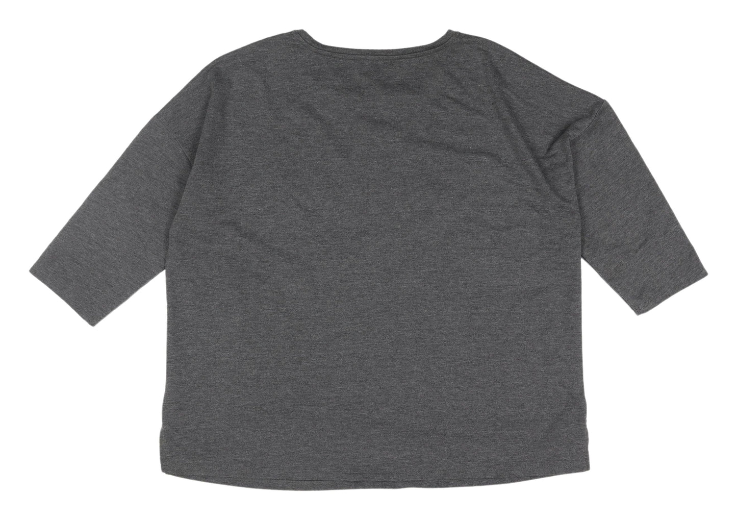 Womens UK Size 18 Bonmarché Grey Basic T-Shirt