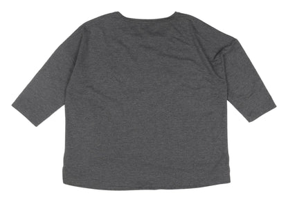 Womens UK Size 18 Bonmarché Grey Basic T-Shirt