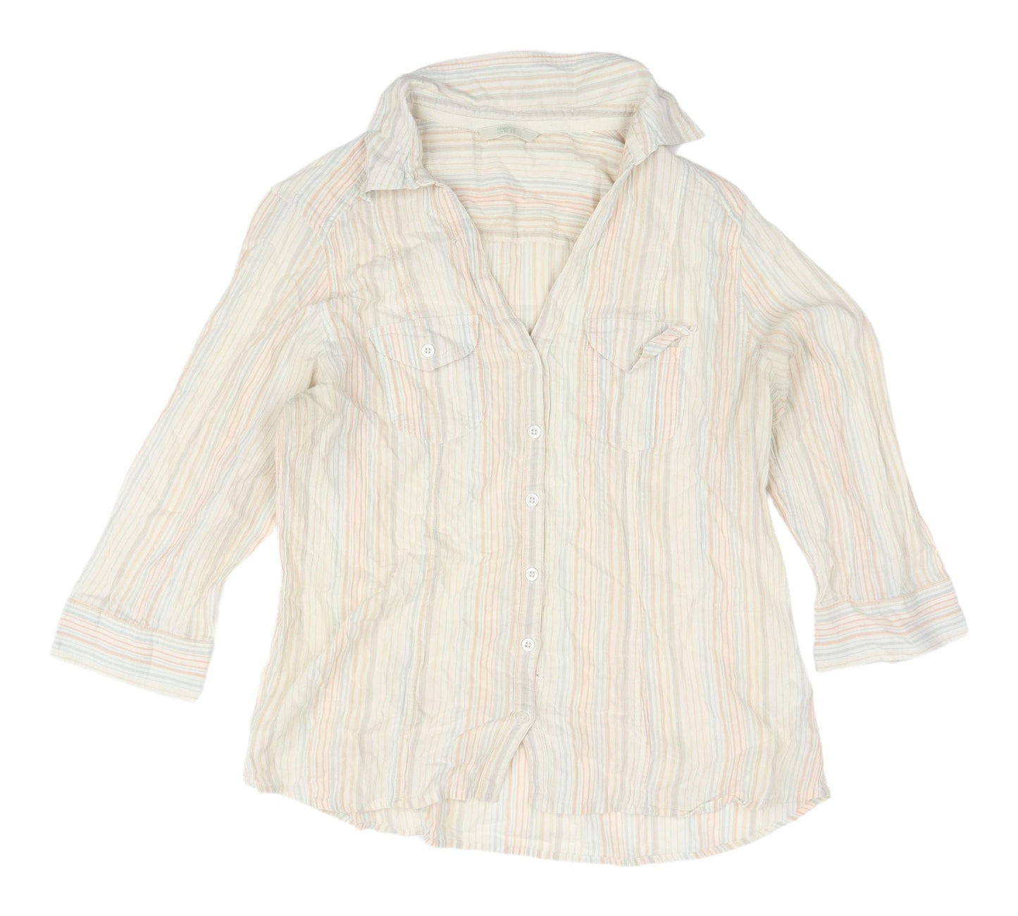 Womens UK Size 20 Marks and Spencer Multicoloured Basic Button-Up