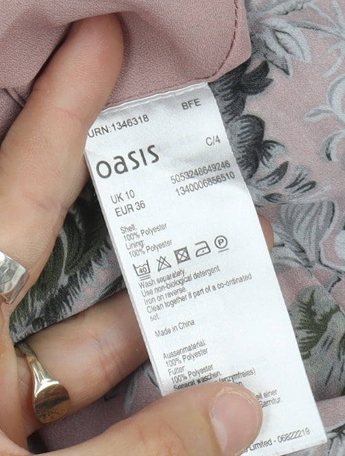 Oasis Women's Floral Fit & Flare Dress, Size 10