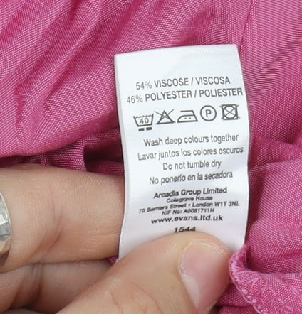 Womens UK Size 30 essence Pink  Blouse