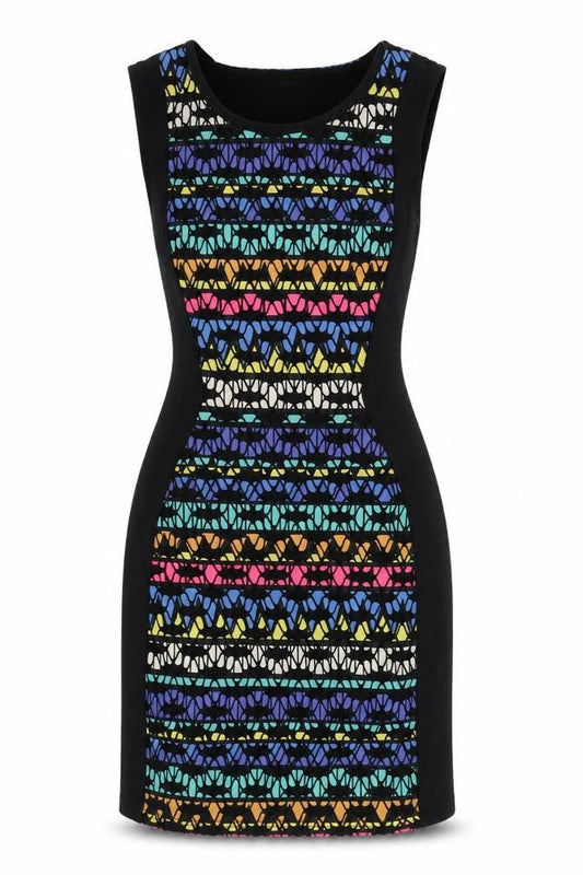 Yumi Women’s Multicoloured Geometric Dress UK 10