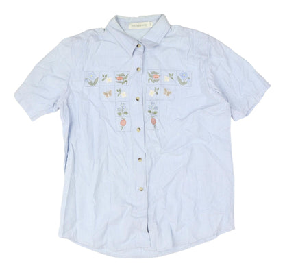 Holmewood Women’s Blue Button-Up Shirt, Size 16