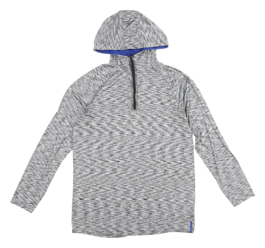 RBX Men's Grey Pullover Hoodie Activewear L