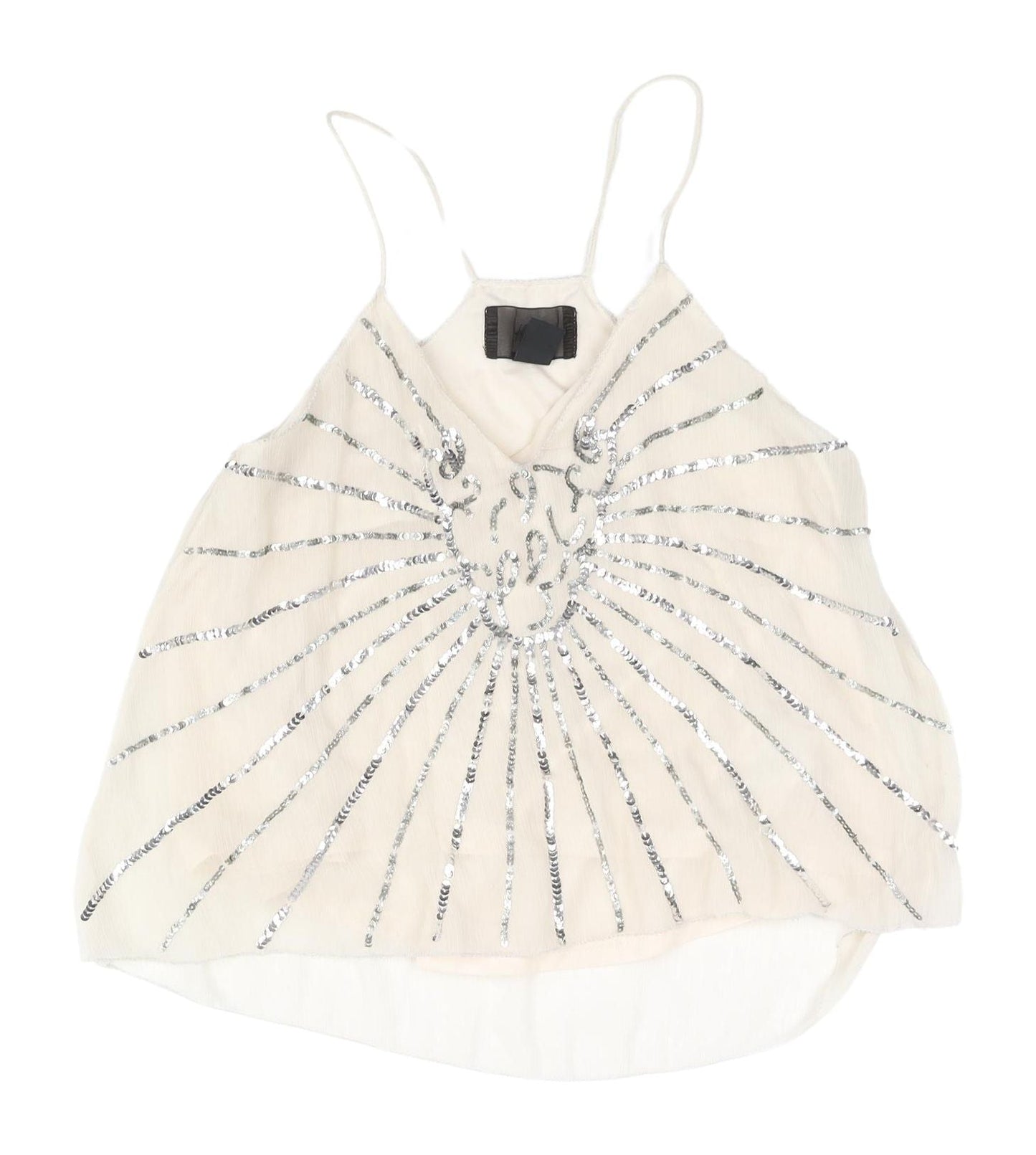 Womens UK Size 4 H&M Ivory Camisole Tank