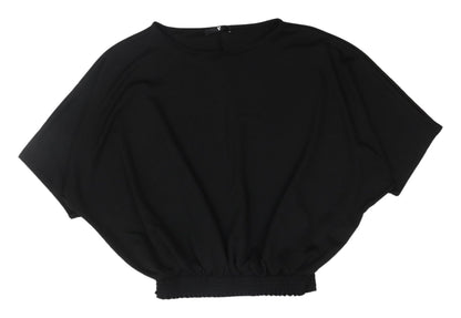 Womens UK Size 18 Very Black Basic Blouse