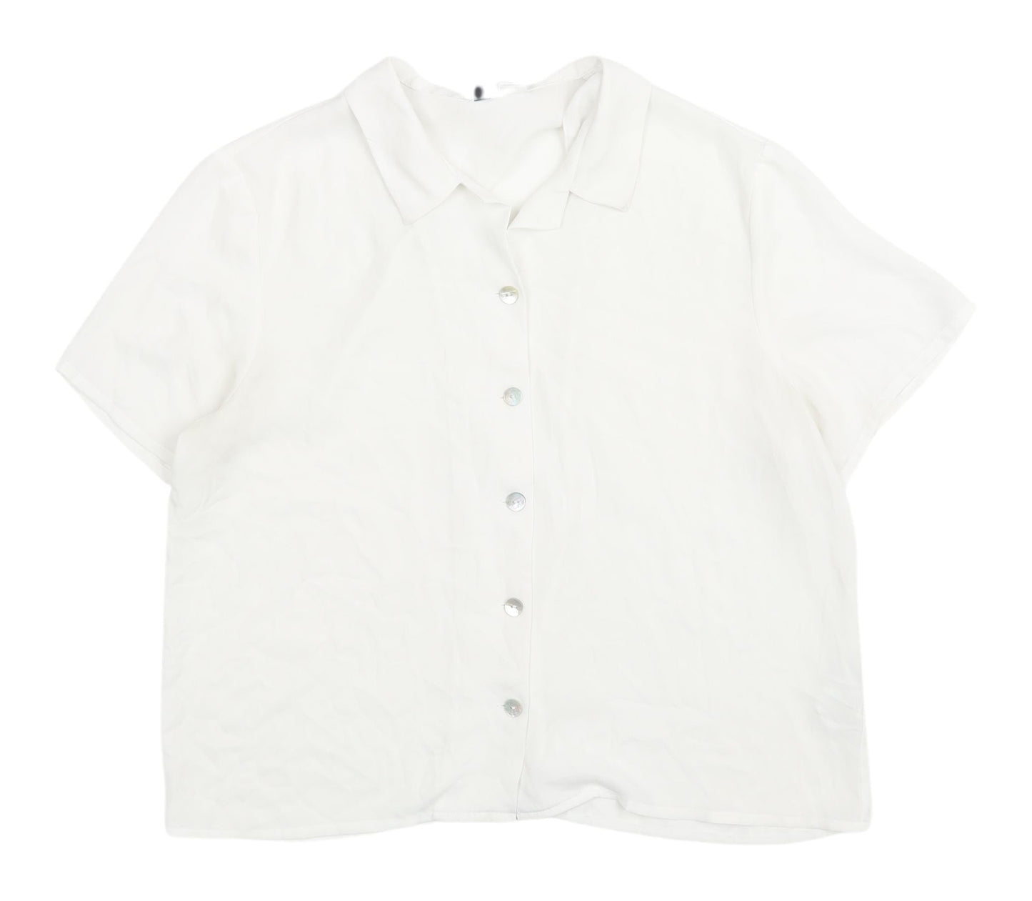 Womens UK Size 12 H&M White  Button-Up