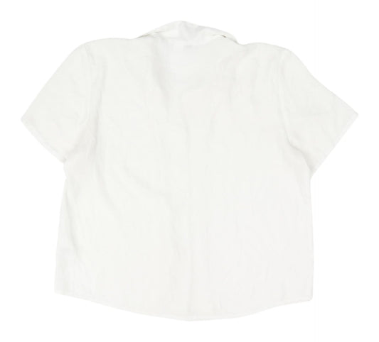 Womens UK Size 12 H&M White  Button-Up