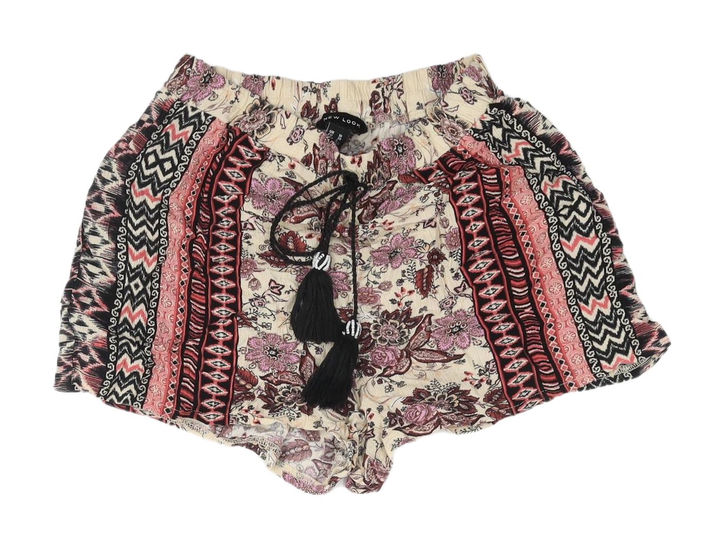 New Look Women's Multicoloured Festival Shorts, Size 10