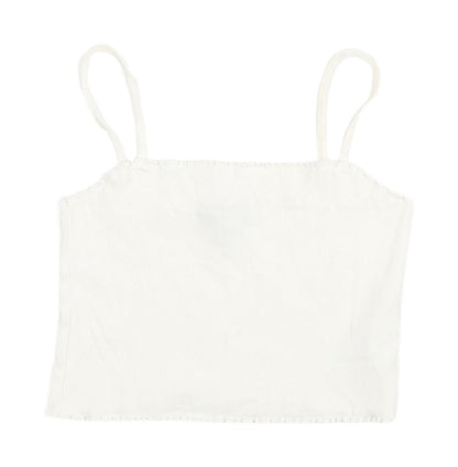Womens UK Size 12 Topshop White Camisole Tank