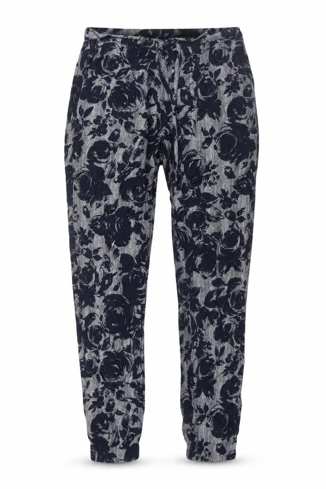 M&S Women's Jogger Trousers Multicoloured Floral Size 8