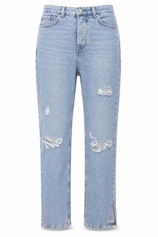 Womens UK Size 8 Primark Relaxed Fit Mom Blue Jeans