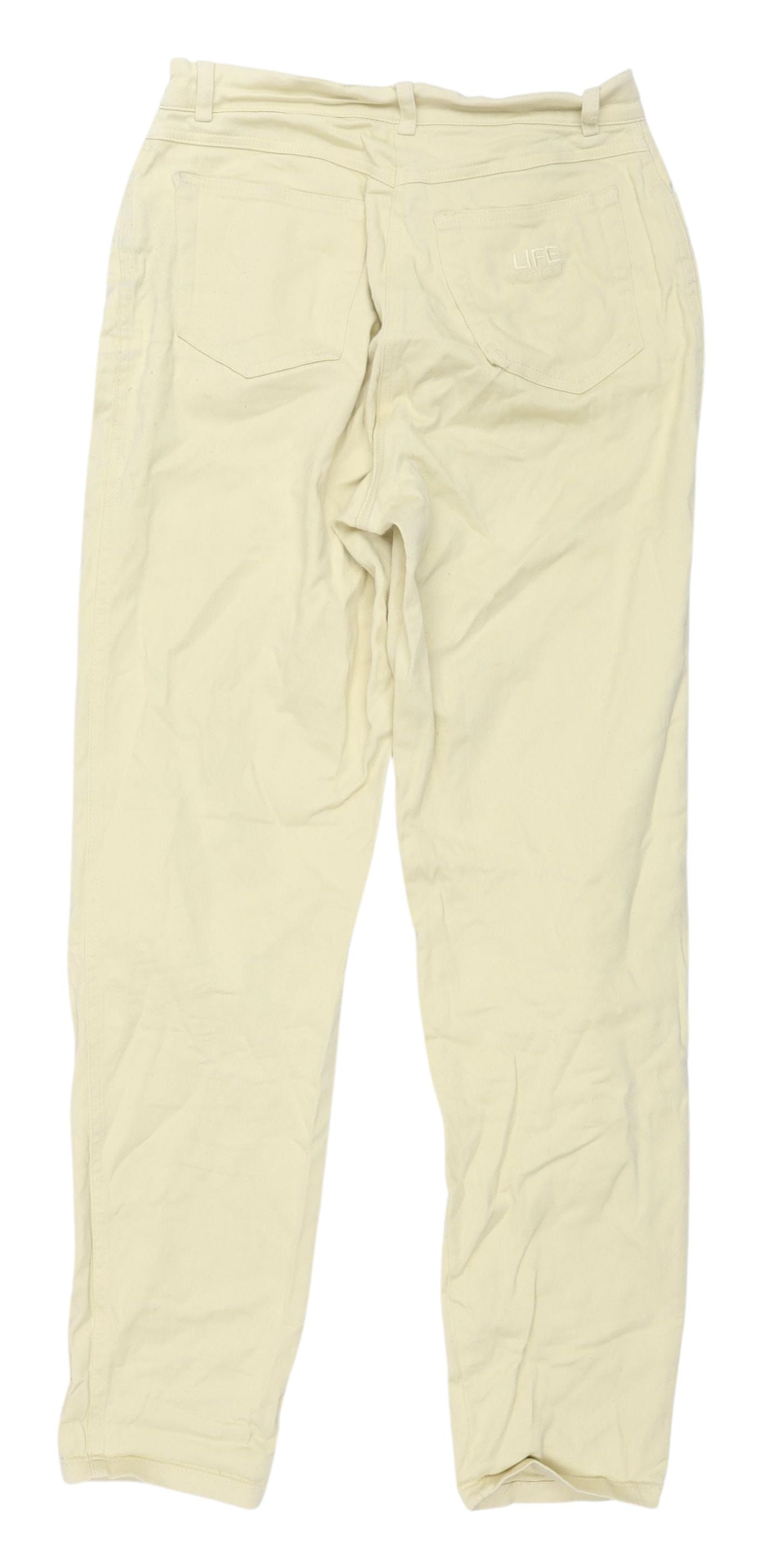 LIFE Beige Straight Women's Jeans Size 12