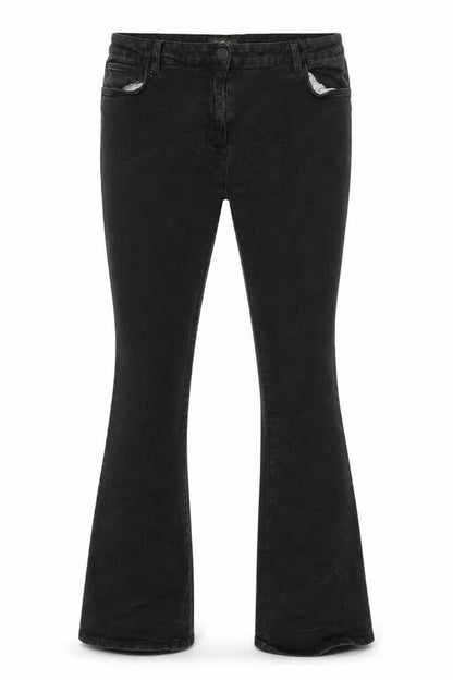 Womens UK Size 23 Studio  Bootcut Black Jeans