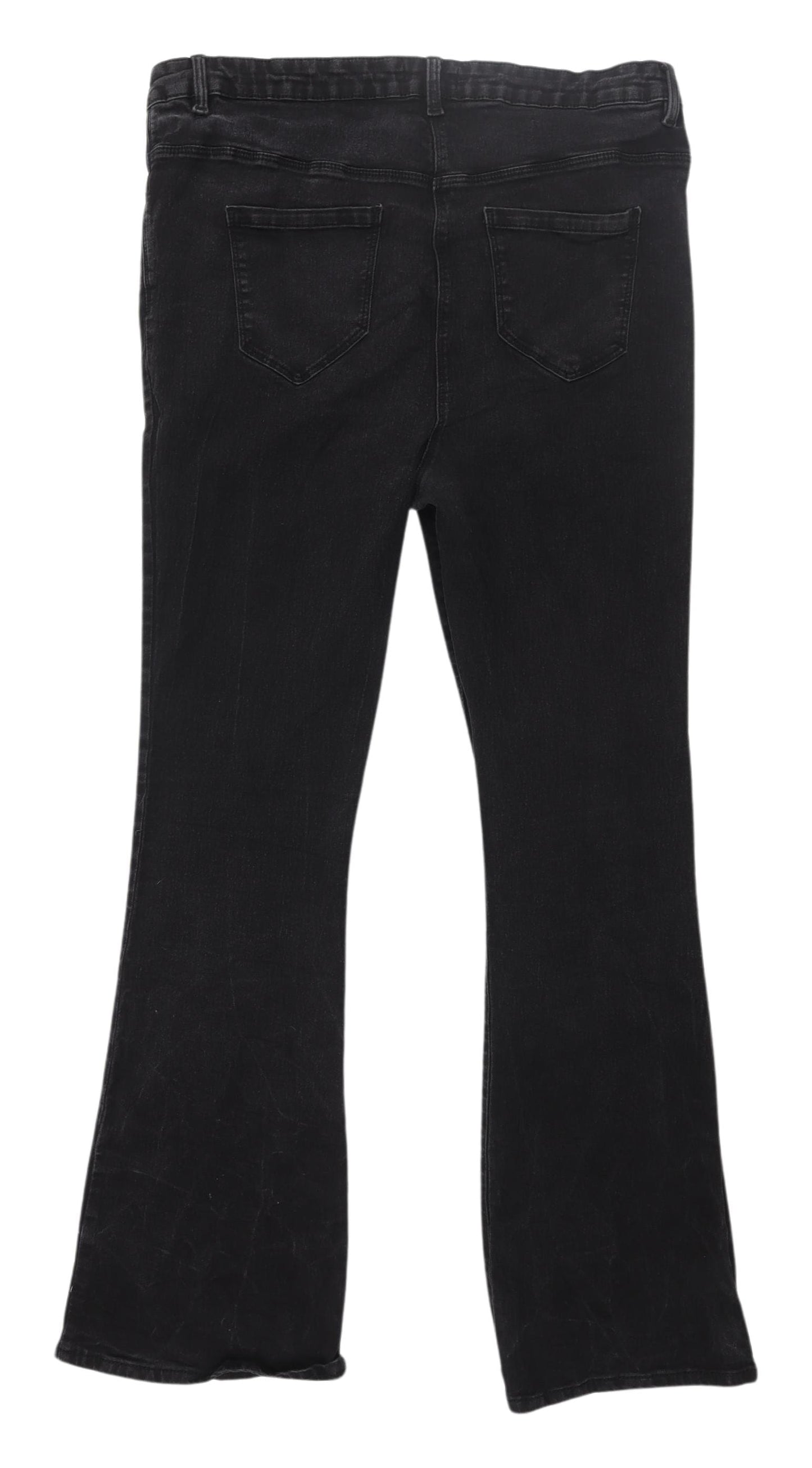 Womens UK Size 23 Studio  Bootcut Black Jeans