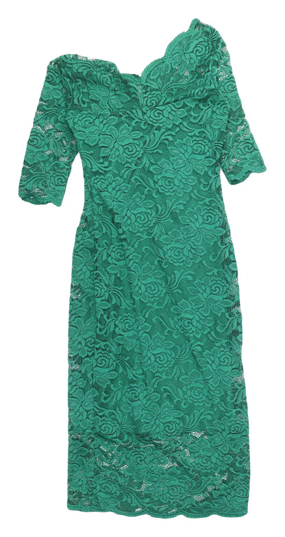 Stella Women's Green Lace Bodycon Dress Size 8