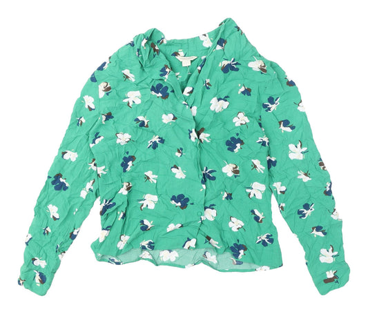 Womens UK Size 8 Monsoon Green  Blouse
