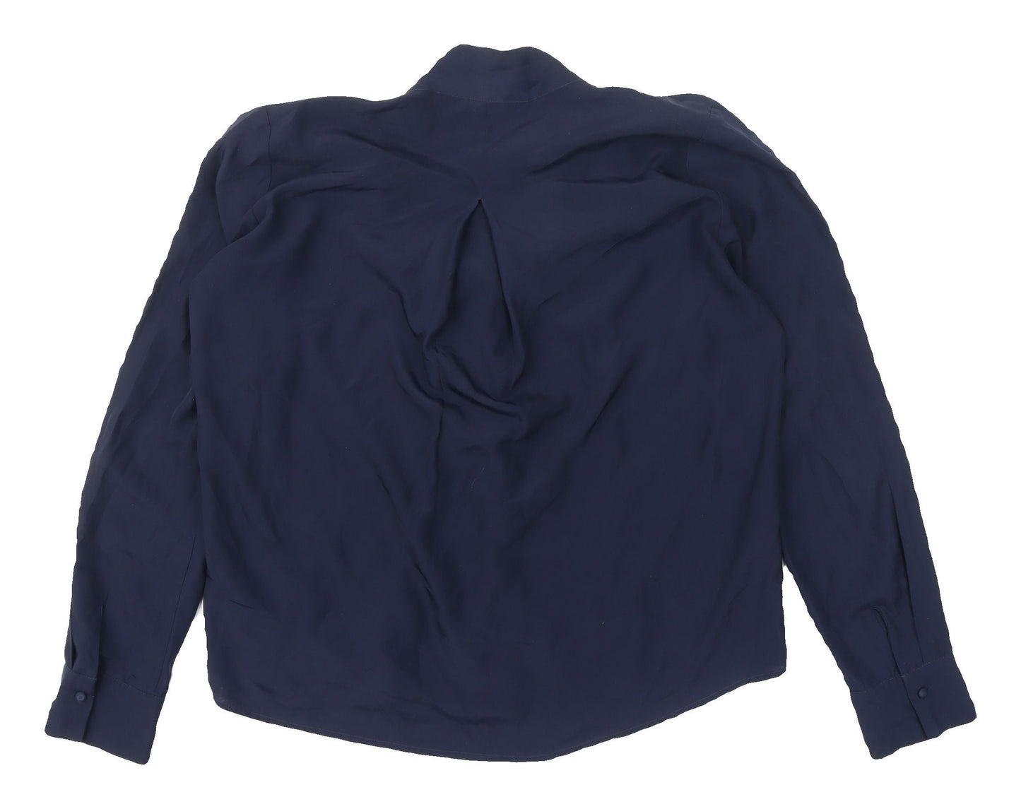 Womens UK Size L ecru Blue  Blouse