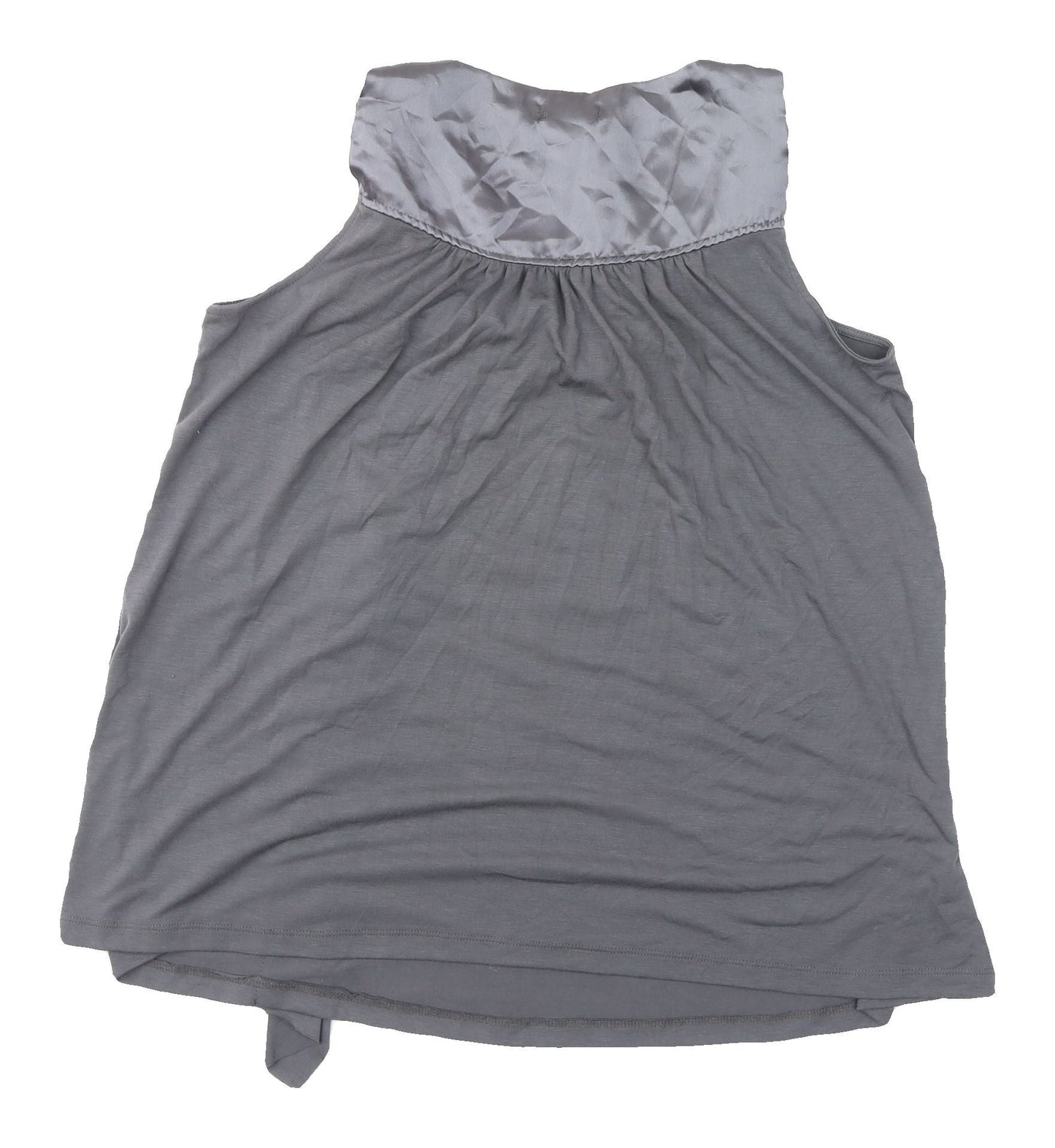 Sam & Max Women's Grey Sleeveless Beaded Top Lined