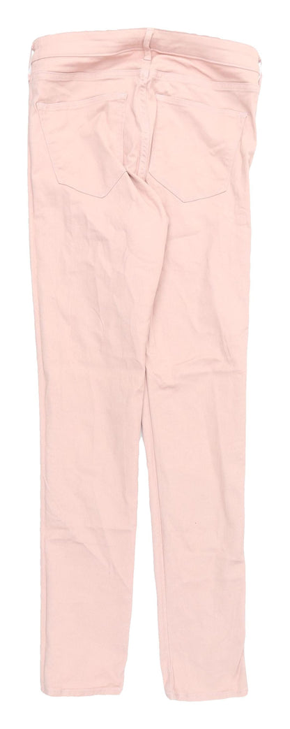 Womens UK Size 27 H&M Skinny Fit Ankle Pink Jeans