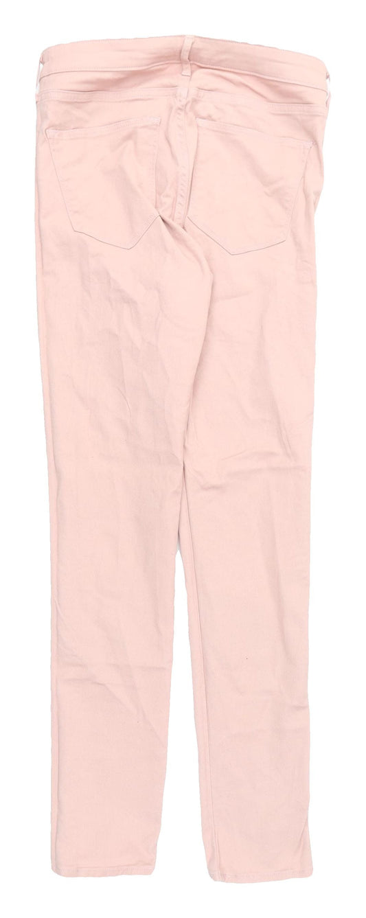 Womens UK Size 27 H&M Skinny Fit Ankle Pink Jeans