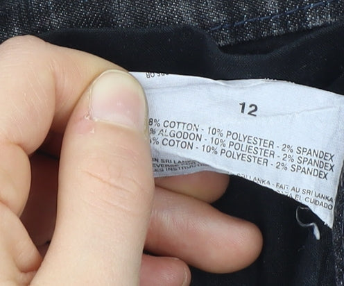 Womens UK Size 12 Gloria Vanderbilt Regular Fit Straight Grey Jeans