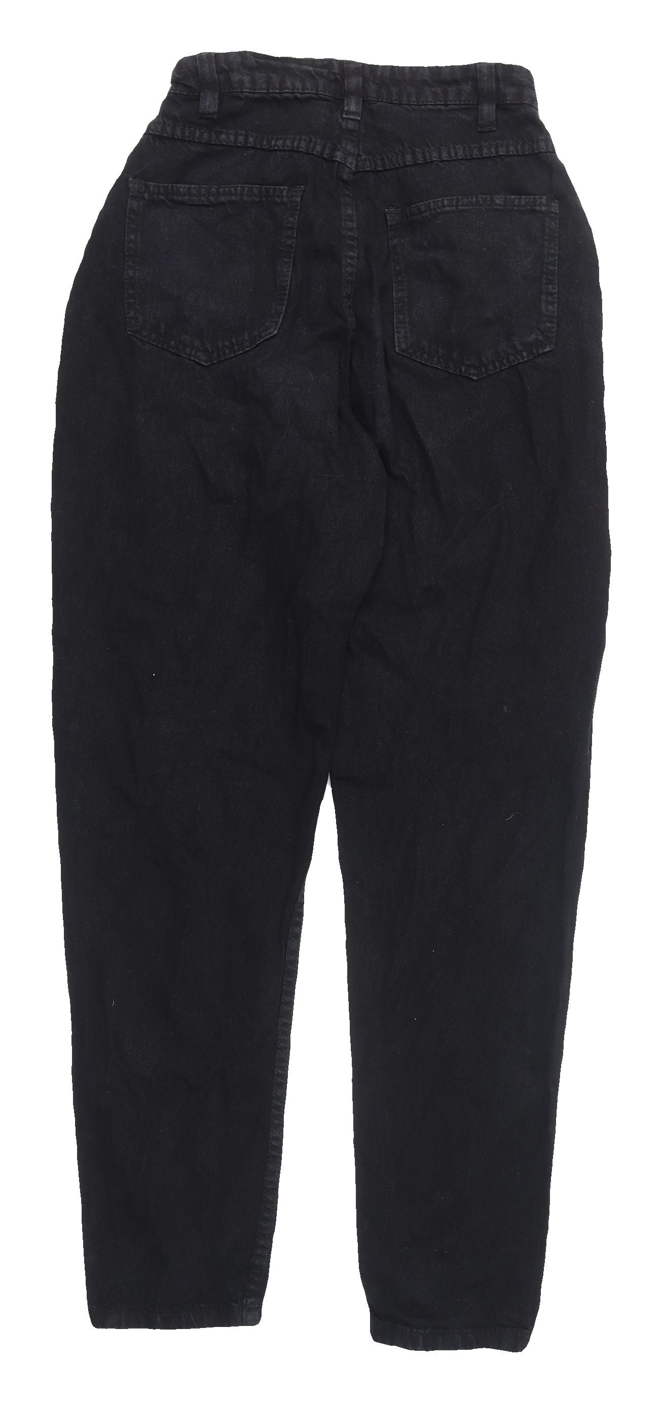 PrettyLittleThing Black Mom Jeans, UK 6, Women's Fashion
