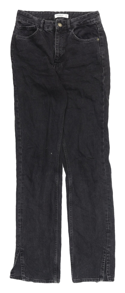 Pull&Bear Women’s Black Straight Jeans Size 8 Regular Mid Rise