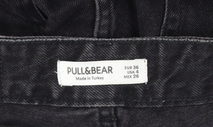 Pull&Bear Women’s Black Straight Jeans Size 8 Regular Mid Rise