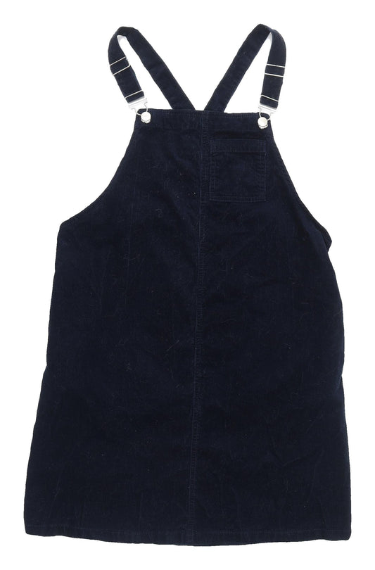 TU Women's Blue Corduroy Pinafore Dress Size 12